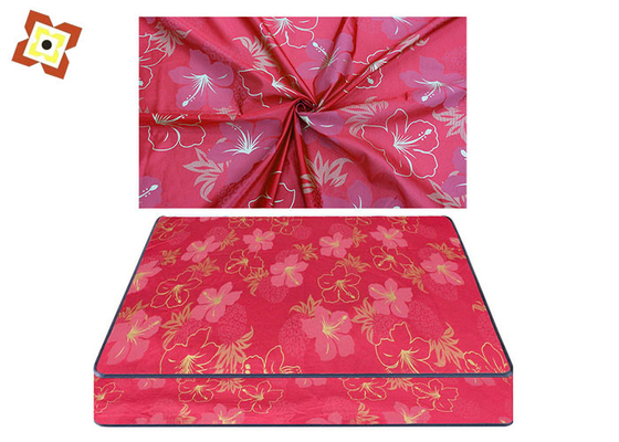 La poudre d'or a imprimé la décoration intérieure tricotée par chaîne piquante d'oreiller de polyester de tissu de matelas