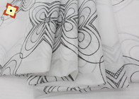 chaîne 100% de tissu de matelas du polyester 100gsm tricotant Digital imprimant le tissu de fibre chimique
