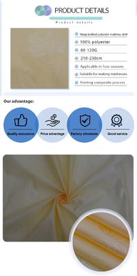 Larme piquante imprimée de tissu givrée par tissu de matelas résistante