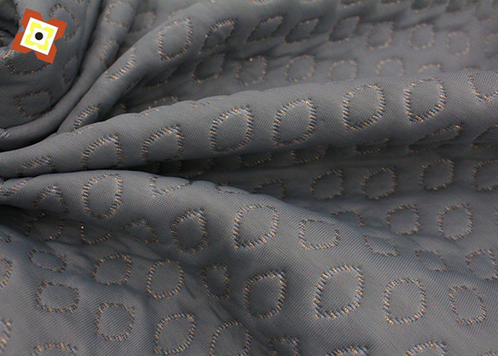 L'or et l'argent refroidissent la taie d'oreiller en bambou en soie Graphene matériel de matelas de mémoire de tissu de fibre