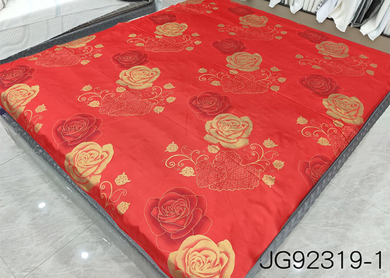 Tissu 100% imprimé adapté aux besoins du client de haute qualité bon marché de matelas de TRICOT de polyester d'usine