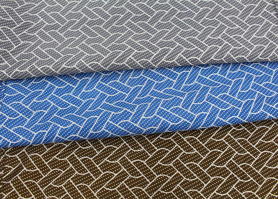 Personnalisation imprimée par polyester piquante de tissu de matelas tricotée par chaîne