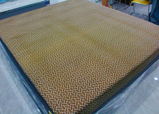 Personnalisation imprimée par polyester piquante de tissu de matelas tricotée par chaîne