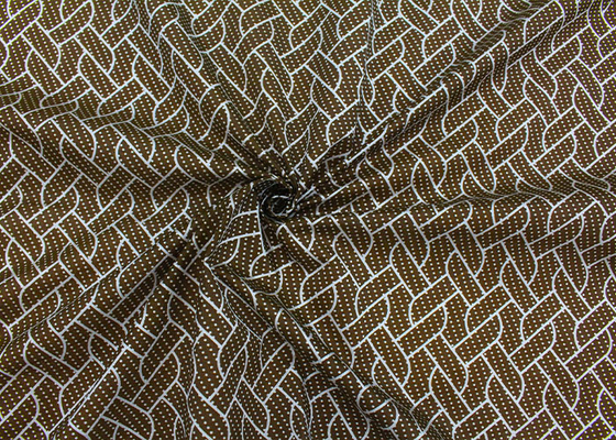 Personnalisation imprimée par polyester piquante de tissu de matelas tricotée par chaîne