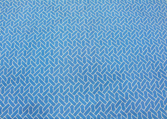 Personnalisation imprimée par polyester piquante de tissu de matelas tricotée par chaîne
