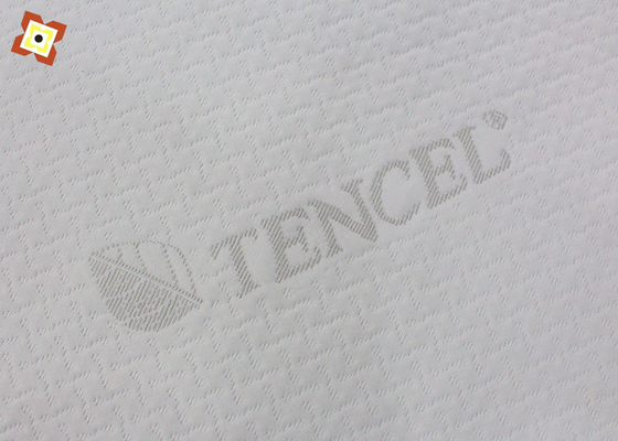 Le matelas tricoté de jacquard a piqué le tissu en bambou modal d'oreiller de mémoire de fibre de polyester de tissu