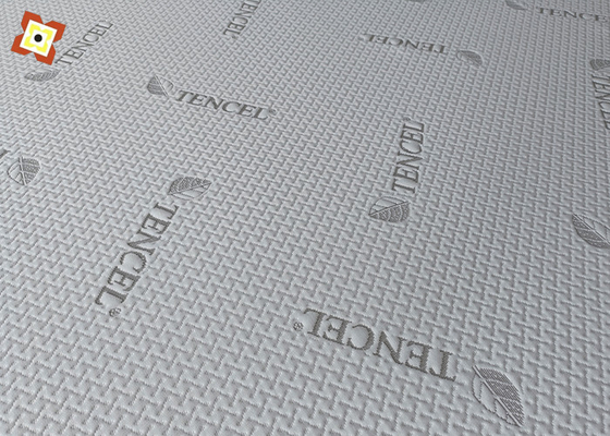 Le matelas tricoté de jacquard a piqué le tissu en bambou modal d'oreiller de mémoire de fibre de polyester de tissu