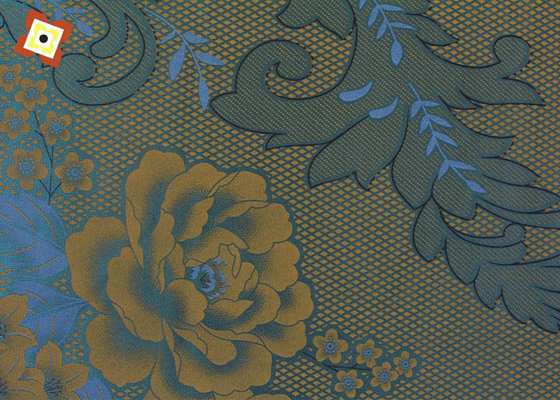 La chaîne piquante de tissu de matelas de coton de polyester de 100% a tricoté la peau imprimée amicale