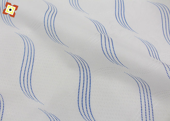 Le tricot imprimé par pongé tissé a tricoté le tissu pour la literie à la maison de textile