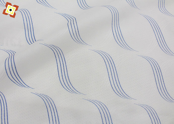 Le tricot imprimé par pongé tissé a tricoté le tissu pour la literie à la maison de textile