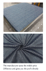 100 Tissu imprimé en polyester Tissu de couverture de matelas en tricot Tissu en microfibre de polyester