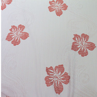 Le poly jacquard du résistant à l'eau 240gsm tricotent le tissu avec le modèle de fleur