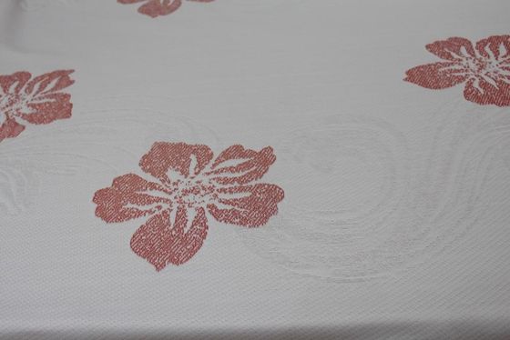 Le poly jacquard du résistant à l'eau 240gsm tricotent le tissu avec le modèle de fleur
