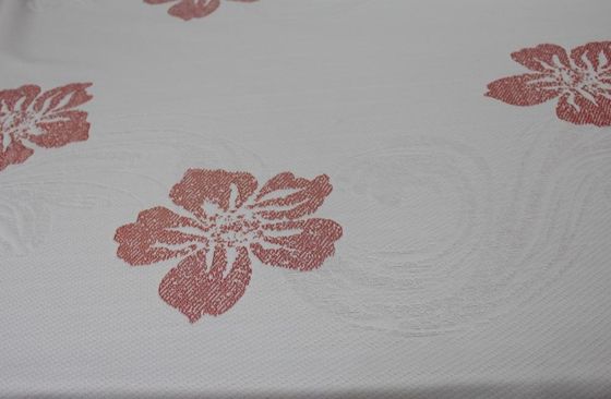 Le poly jacquard du résistant à l'eau 240gsm tricotent le tissu avec le modèle de fleur