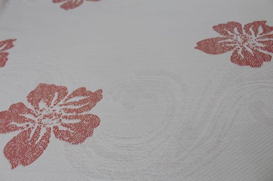 Le poly jacquard du résistant à l'eau 240gsm tricotent le tissu avec le modèle de fleur