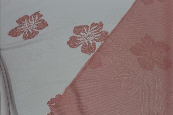 Le poly jacquard du résistant à l'eau 240gsm tricotent le tissu avec le modèle de fleur