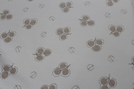 Tissu de tricotage du jacquard 160gsm tissé par polyester respirable pour la couverture de matelas