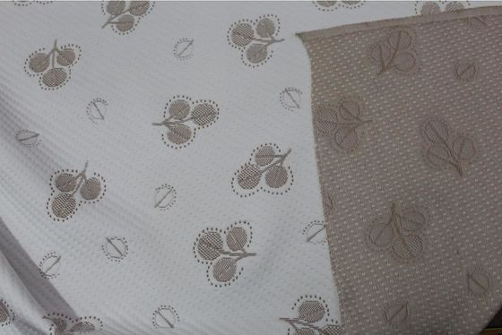 Tissu de tricotage du jacquard 160gsm tissé par polyester respirable pour la couverture de matelas