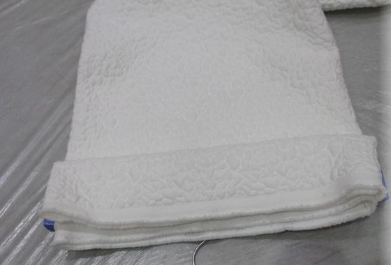 Preuve de ride de tissu de matelas tissée par 160gsm de polyester de satin avec le modèle de bulle