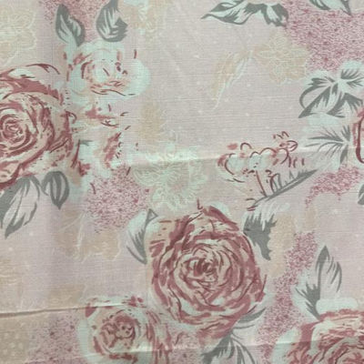 tissu de pongé de polyester de largeur de 2.1m, tissu rose du polyester 38g/M2