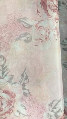 tissu de pongé de polyester de largeur de 2.1m, tissu rose du polyester 38g/M2