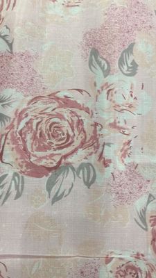 tissu de pongé de polyester de largeur de 2.1m, tissu rose du polyester 38g/M2