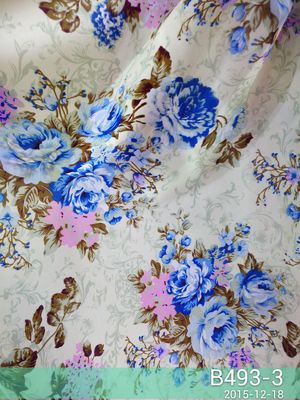 Tissu imprimé tissé par 40gsm résistant de ride avec floral imprimé