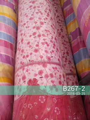 Tissu imprimé tissé par 40gsm résistant de ride avec floral imprimé