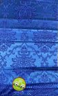 Tissu imperméable bleu de tricot de compression de polyester pour le matelas