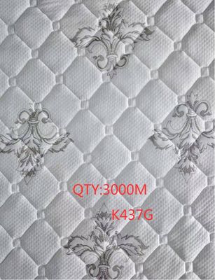 tissu de matelas de jacquard de largeur de 2.4m pour la couleur blanche de vert de rose de meubles de chambre à coucher