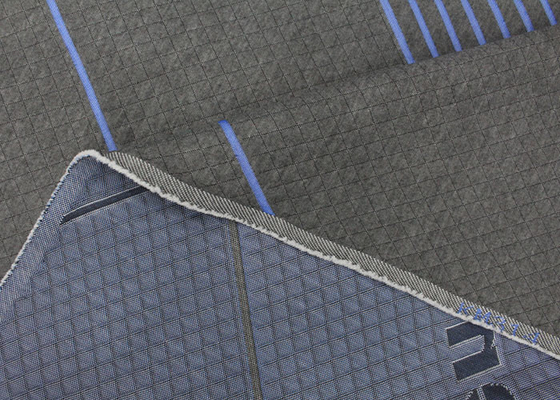 Couche imperméable d'air de polymère de textile de maison de polyester de tissu de matelas de jacquard