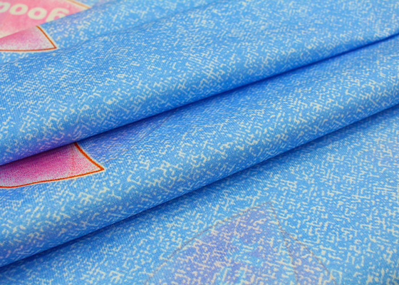 La chaîne piquante de polyester du tissu 100 de matelas antistatique a tricoté le tirage en couleurs de tissu