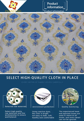 Tissu d'édredon de matelas de largeur de la preuve 210CM d'allergie pour la literie