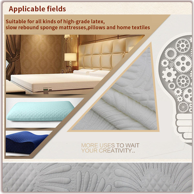 Le tissu piquant adapté aux besoins du client de matelas de Simmons d'oreiller a tricoté le latex teint par fil de jacquard