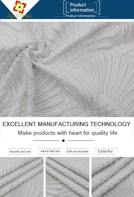 Le tissu piquant adapté aux besoins du client de matelas de Simmons d'oreiller a tricoté le latex teint par fil de jacquard