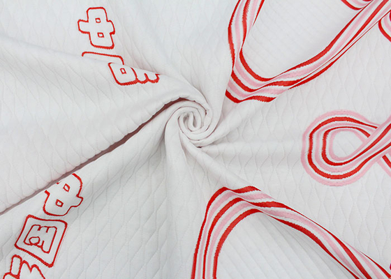 Le textile à la maison a tricoté le tissu respirable d'oreiller de matelas d'oreiller de tissu de jacquard adapté aux besoins du client