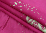 la chaîne 100% de polyester a tricoté tissu rose imprimé de matelas de poudre d'or le grand