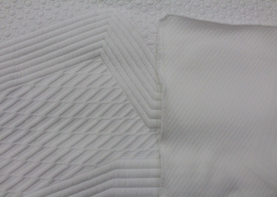 Le polyester a tricoté preuve d'odeur de bactéries de tissu de matelas de jacquard l'anti