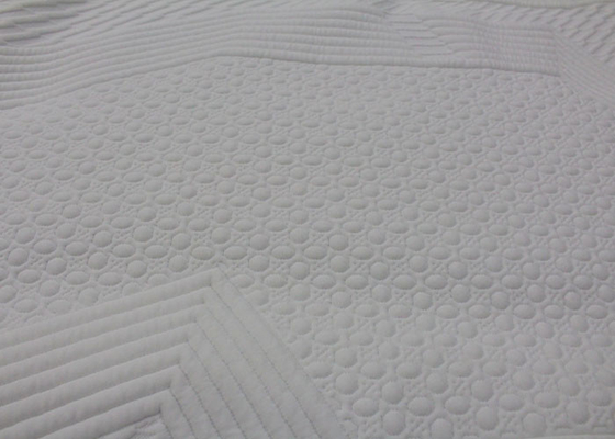 Le polyester a tricoté preuve d'odeur de bactéries de tissu de matelas de jacquard l'anti