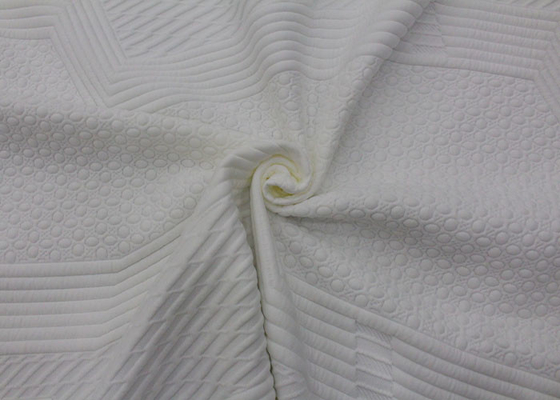 Le polyester a tricoté preuve d'odeur de bactéries de tissu de matelas de jacquard l'anti