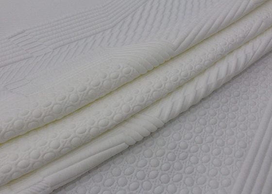 Le polyester a tricoté preuve d'odeur de bactéries de tissu de matelas de jacquard l'anti