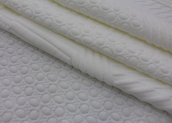 Le polyester a tricoté preuve d'odeur de bactéries de tissu de matelas de jacquard l'anti