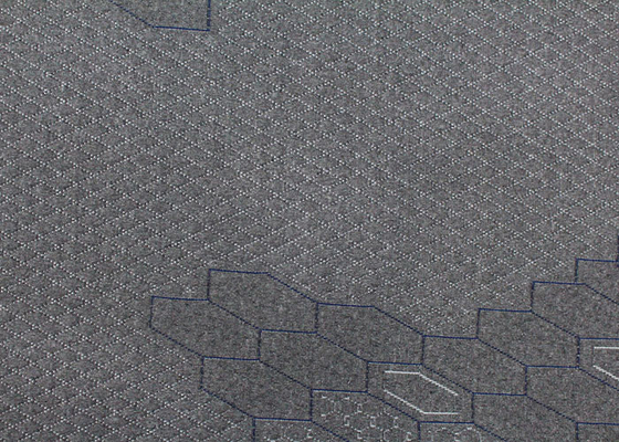 tissu de toile piquant de Gray Polyester Knitted Jacquard Protective de tissu du matelas 260gsm