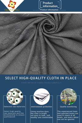 tissu de toile piquant de Gray Polyester Knitted Jacquard Protective de tissu du matelas 260gsm