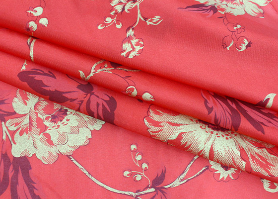 L'anti chaîne 100% d'impression de poudre d'or de tissu de matelas de polyester d'odeur a tricoté