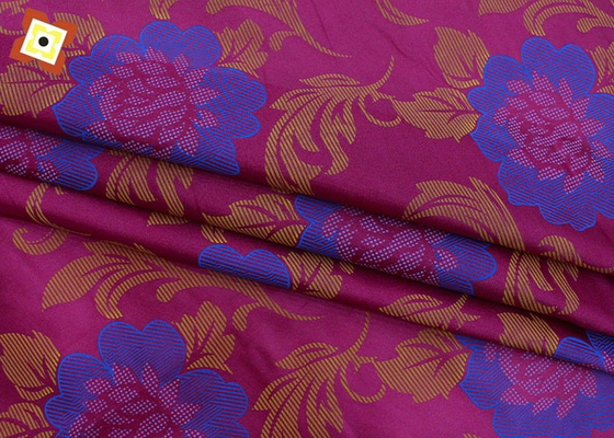 Bronzant la chaîne 100% de polyester de tissu de laine d'au sol de poudre a tricoté imprimé
