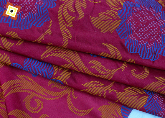 Bronzant la chaîne 100% de polyester de tissu de laine d'au sol de poudre a tricoté imprimé