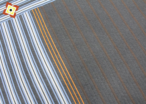 La fibre a tricoté le tissu de matelas de jacquard piqué par tissu en bambou de polyester