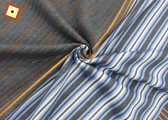 La fibre a tricoté le tissu de matelas de jacquard piqué par tissu en bambou de polyester