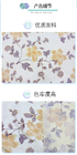 La coutume de tissu de matelas de tricot de fleur imprimée par couleur a tricoté anti sensible